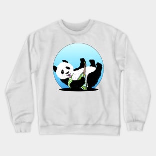 Panda Playing Electric Guitar Crewneck Sweatshirt